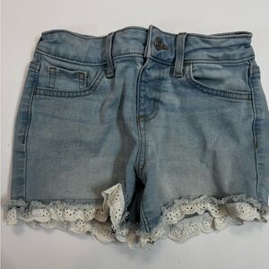 Girls Size 8 Jumping Beans Denim Jean Shorts Adjustable Waist